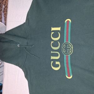 Gucci Green Hoodie with Logo
